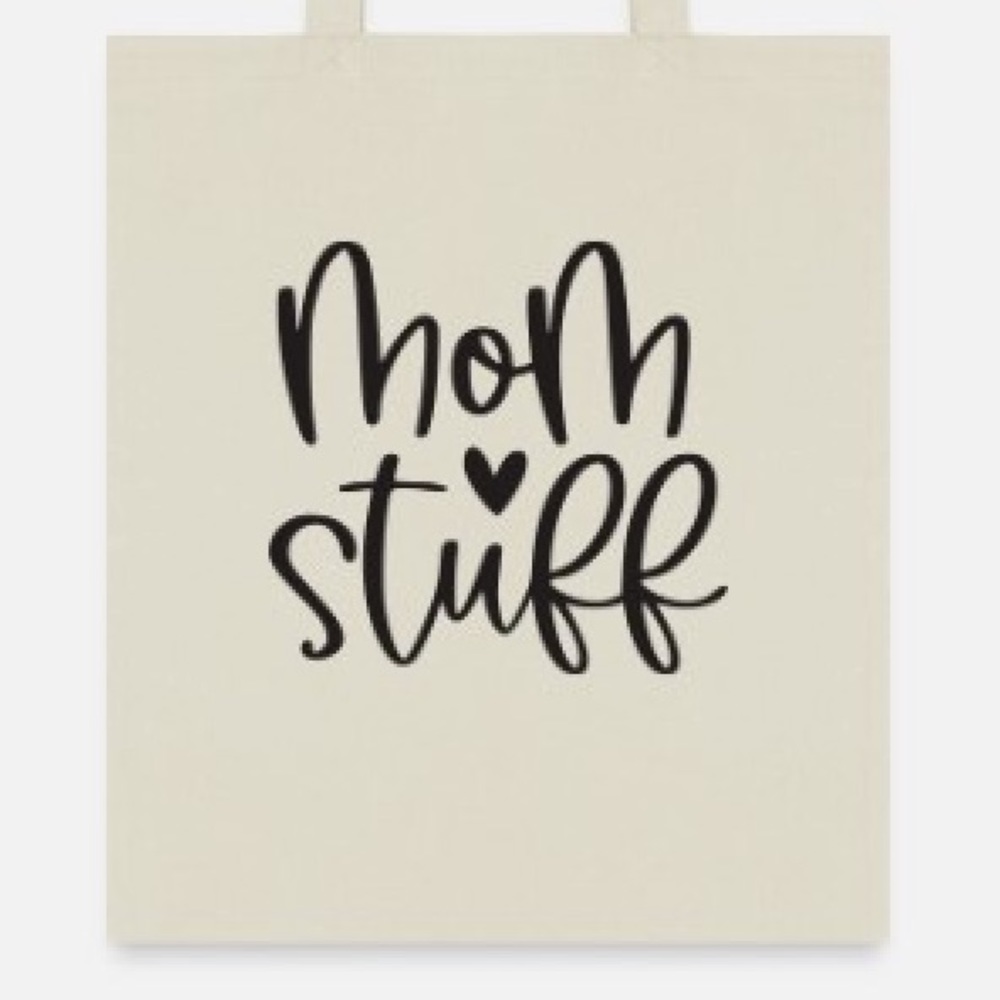 Mom stuff tote bag